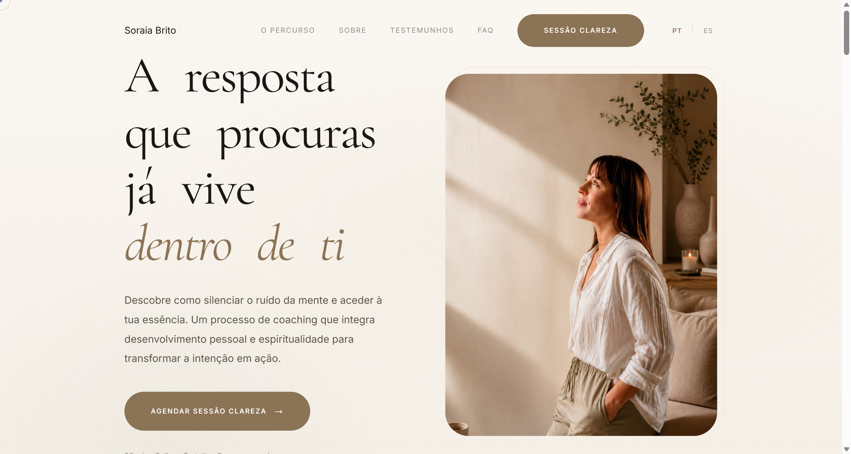 Soraia Brito - Site profissional